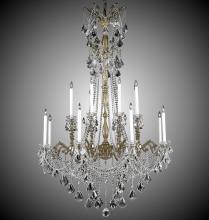  CH9288-A-08G-ST - 8+8 Light Crystella Chandelier